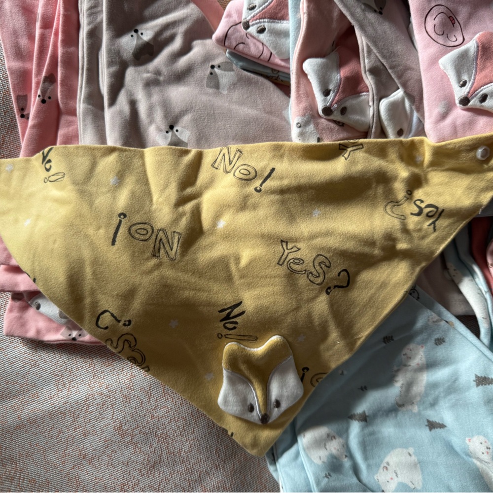 handmade 100% cotton baby bibs